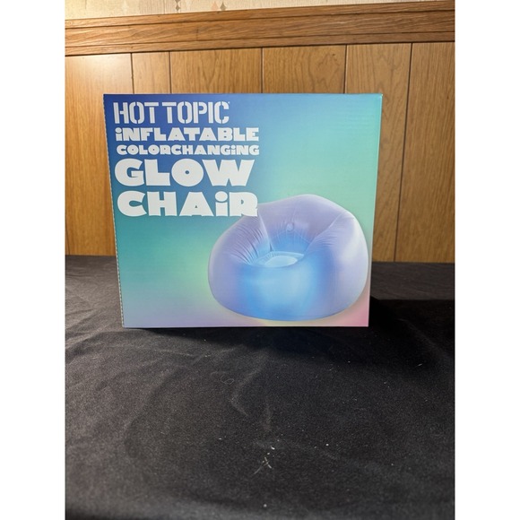 Hot Topic Inflatable Colorchanging Glow Chair NEW - Picture 3 of 3